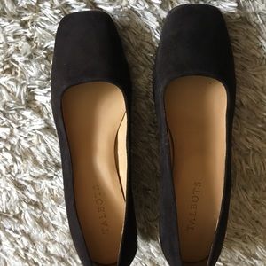 Talbots brown suede wedge shoes, size 7